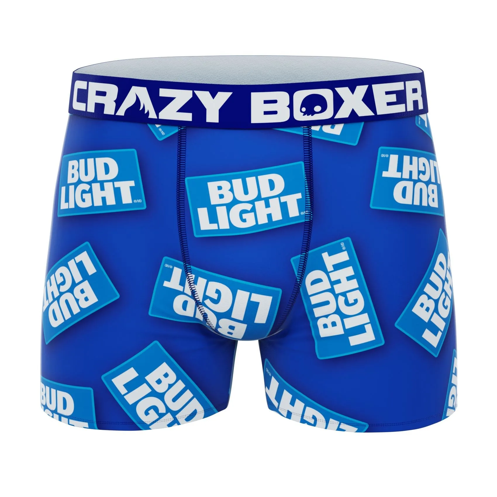 CRAZYBOXER BUD LIGHT Logo-Can Men's Boxer Briefs (2 Pack)