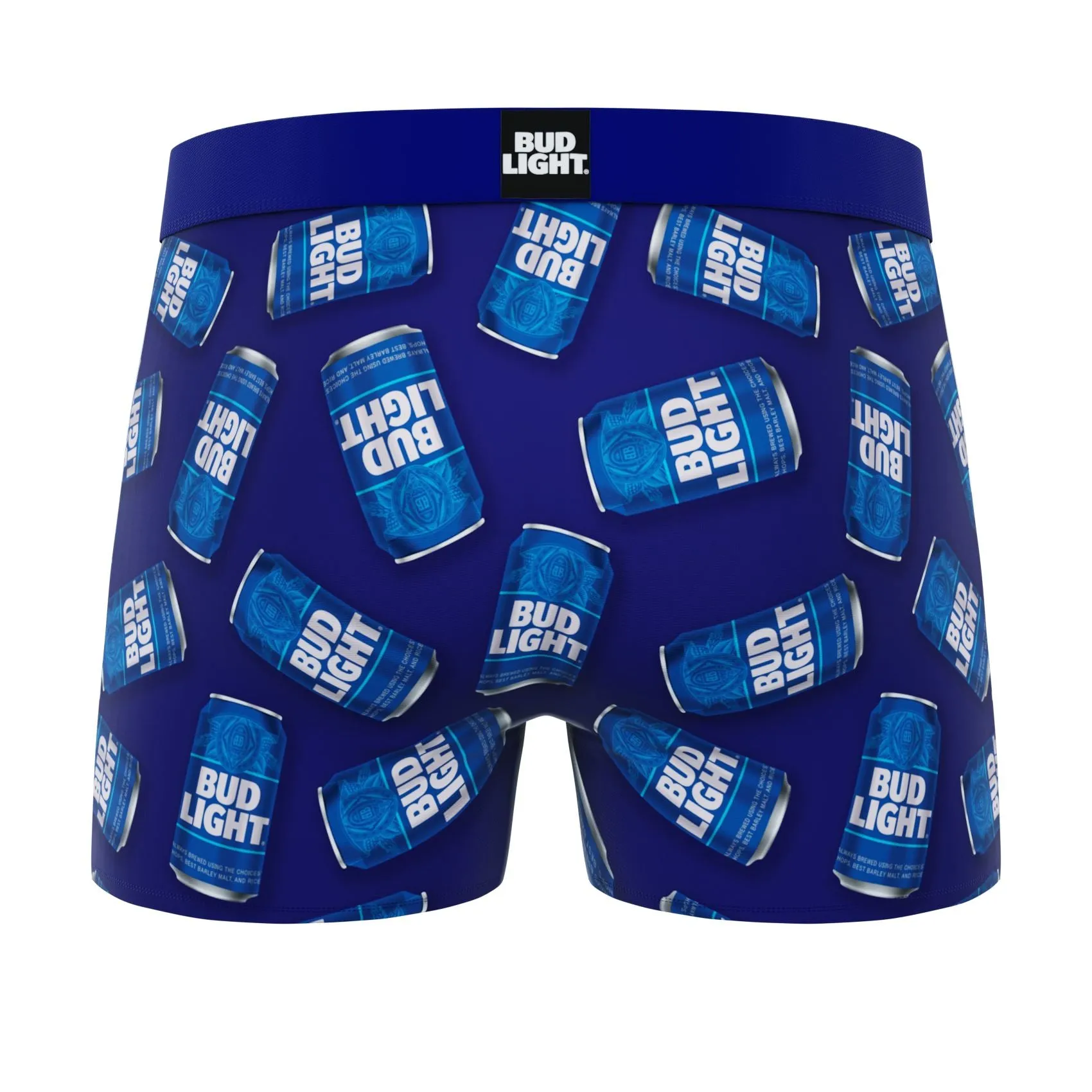 CRAZYBOXER Bud Light Logo Men's Boxer Briefs (Pack 2)