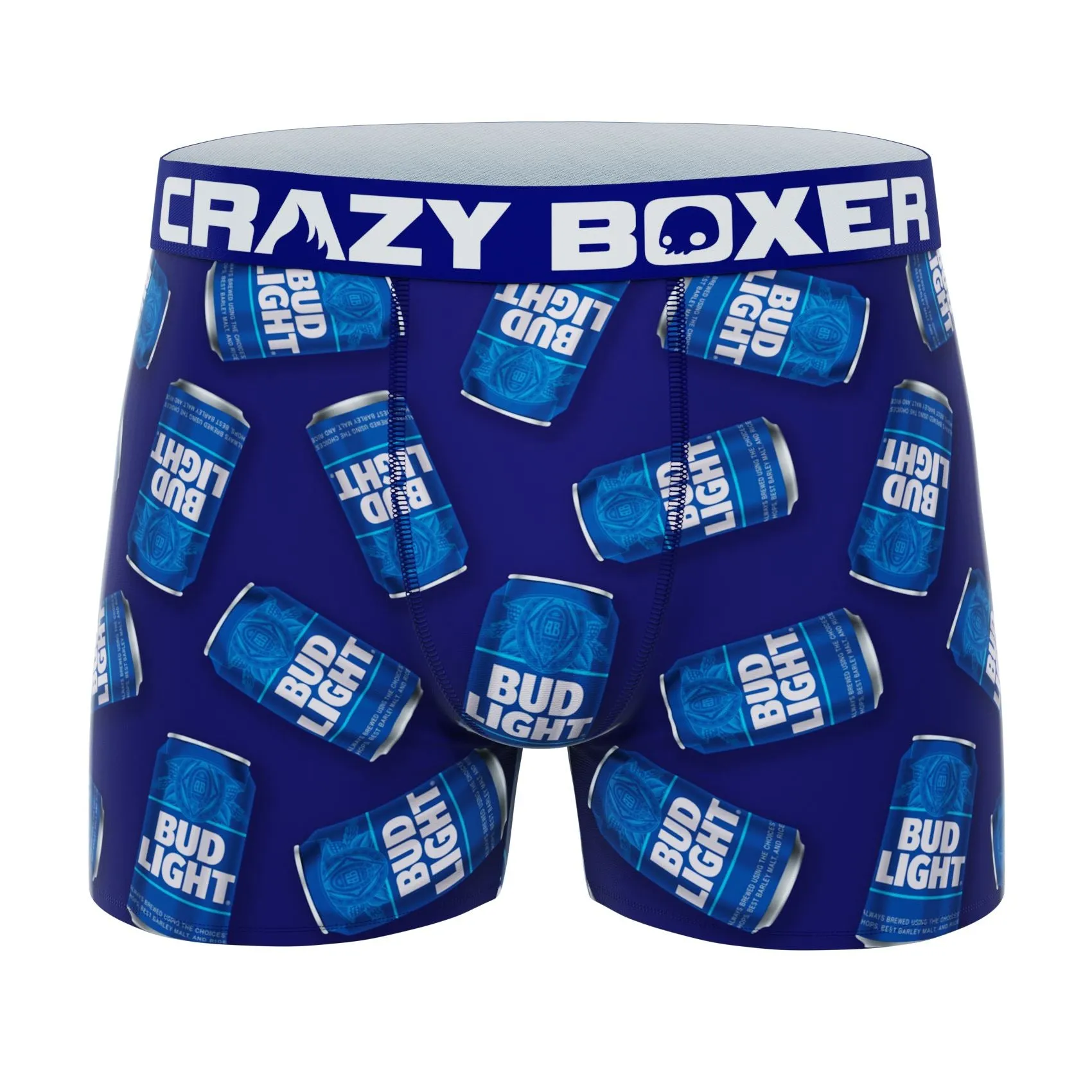CRAZYBOXER Bud Light Logo Men's Boxer Briefs (Pack 2)