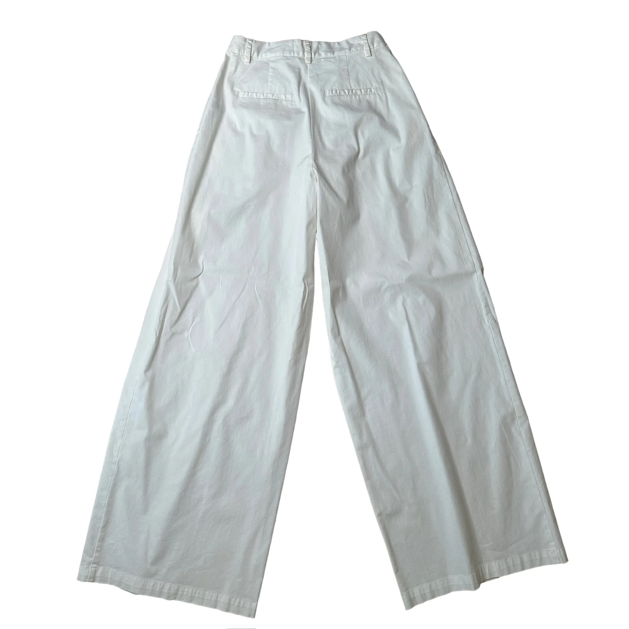 Extra Wide White Pants - 0