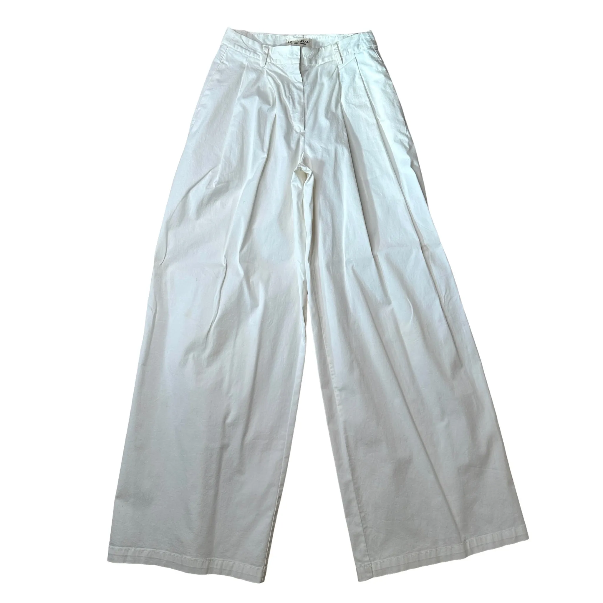 Extra Wide White Pants - 0