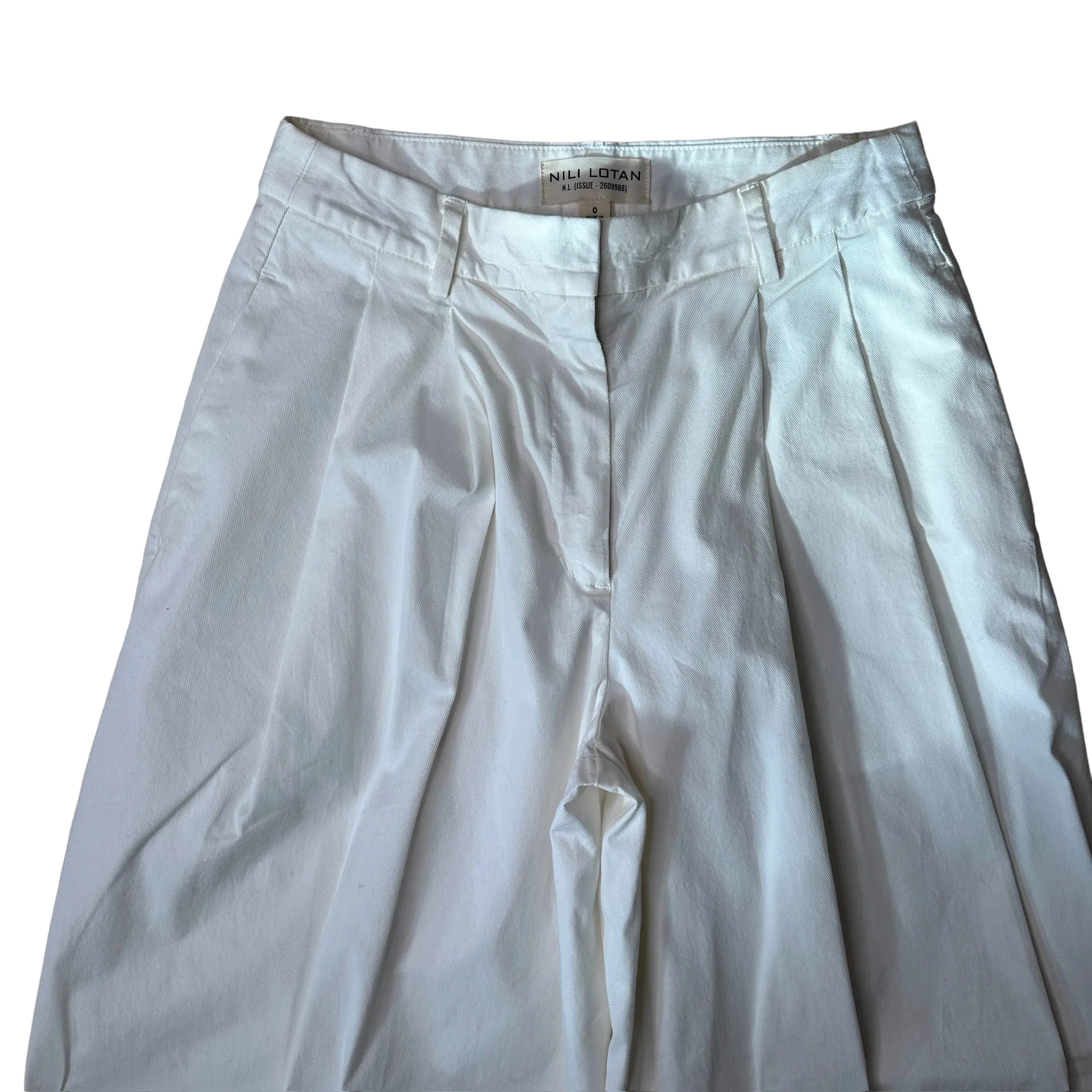 Extra Wide White Pants - 0