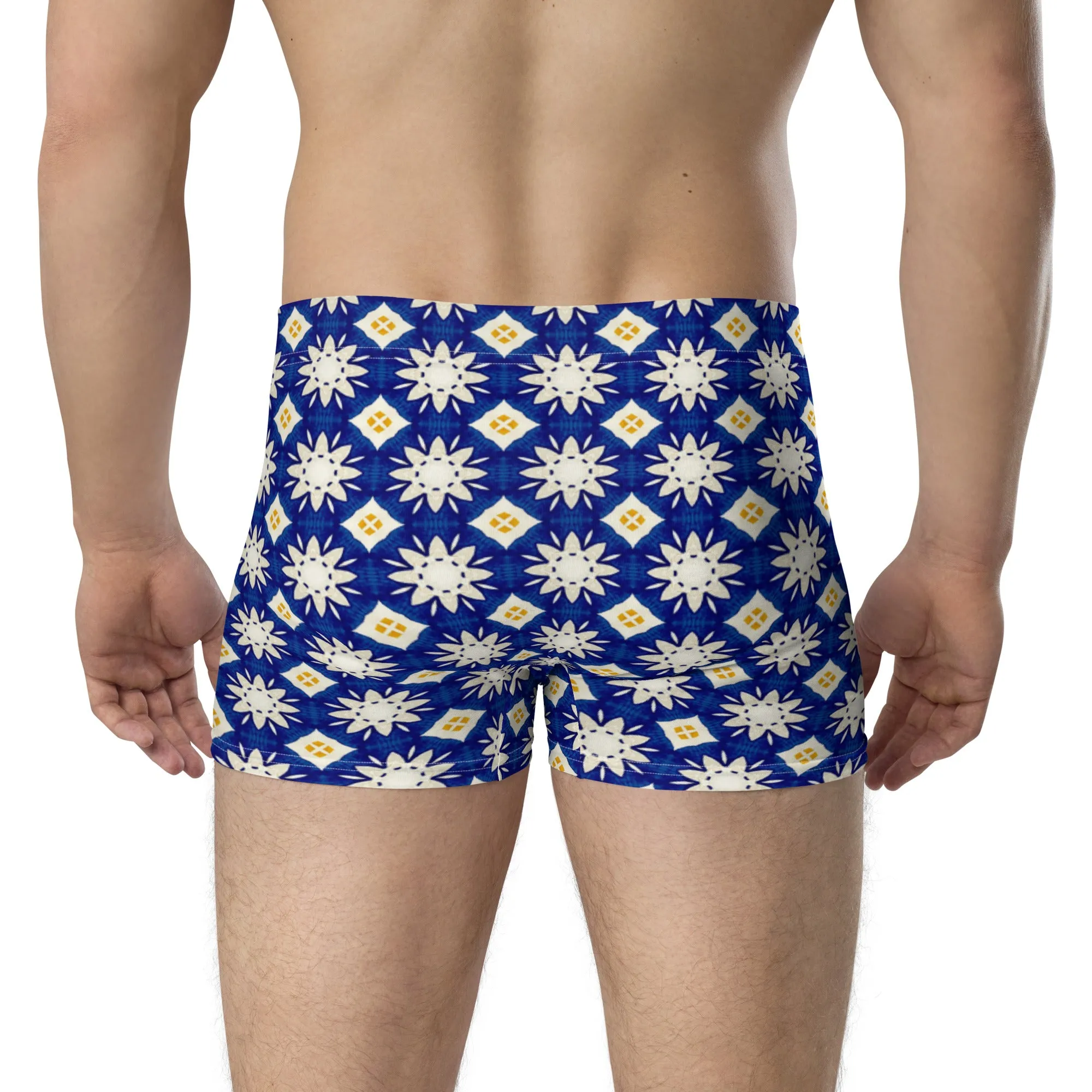 Floral print boxer briefs for men