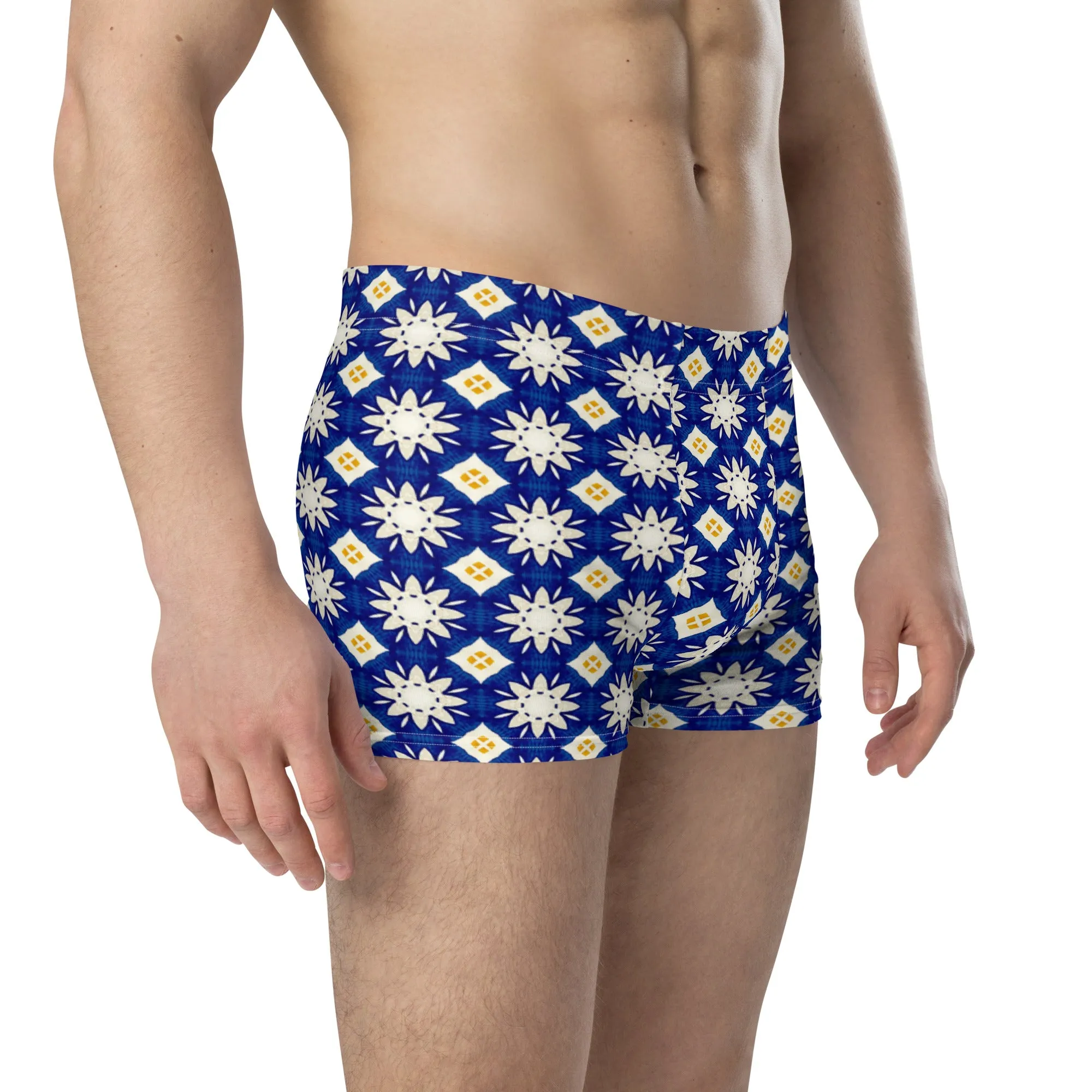 Floral print boxer briefs for men