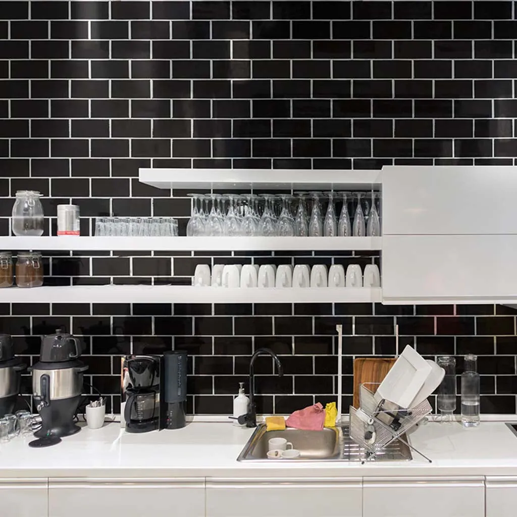Glossy Black, 2" x 4" - Porcelain Tile