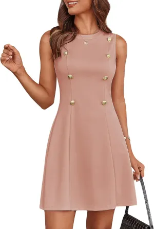 GRACE KARIN Women's Cocktail Mini Dresses Sleeveless Casual 2025 Summer Dress Elegant Formal Dresses