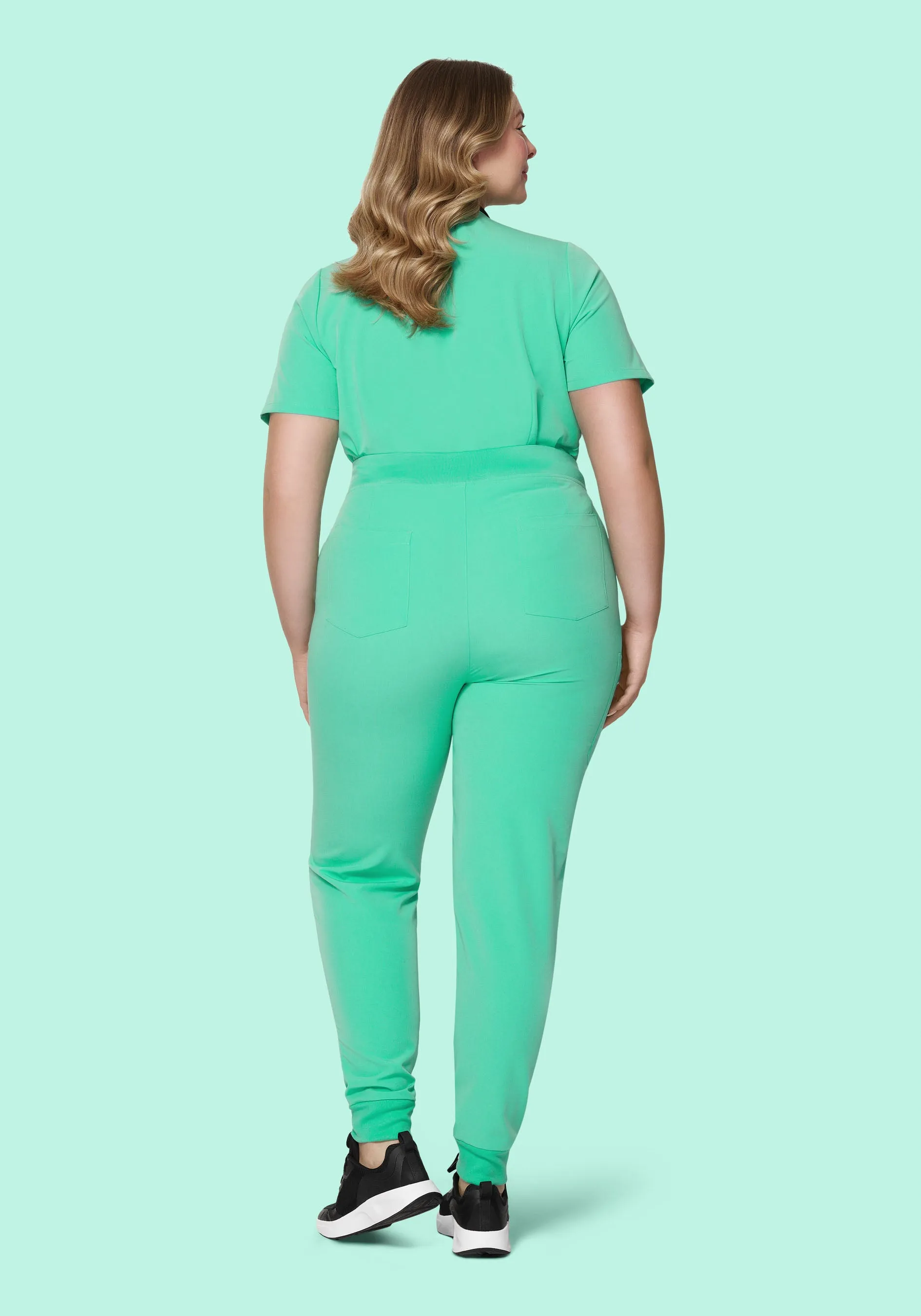 High Waisted Joggers Seaglass