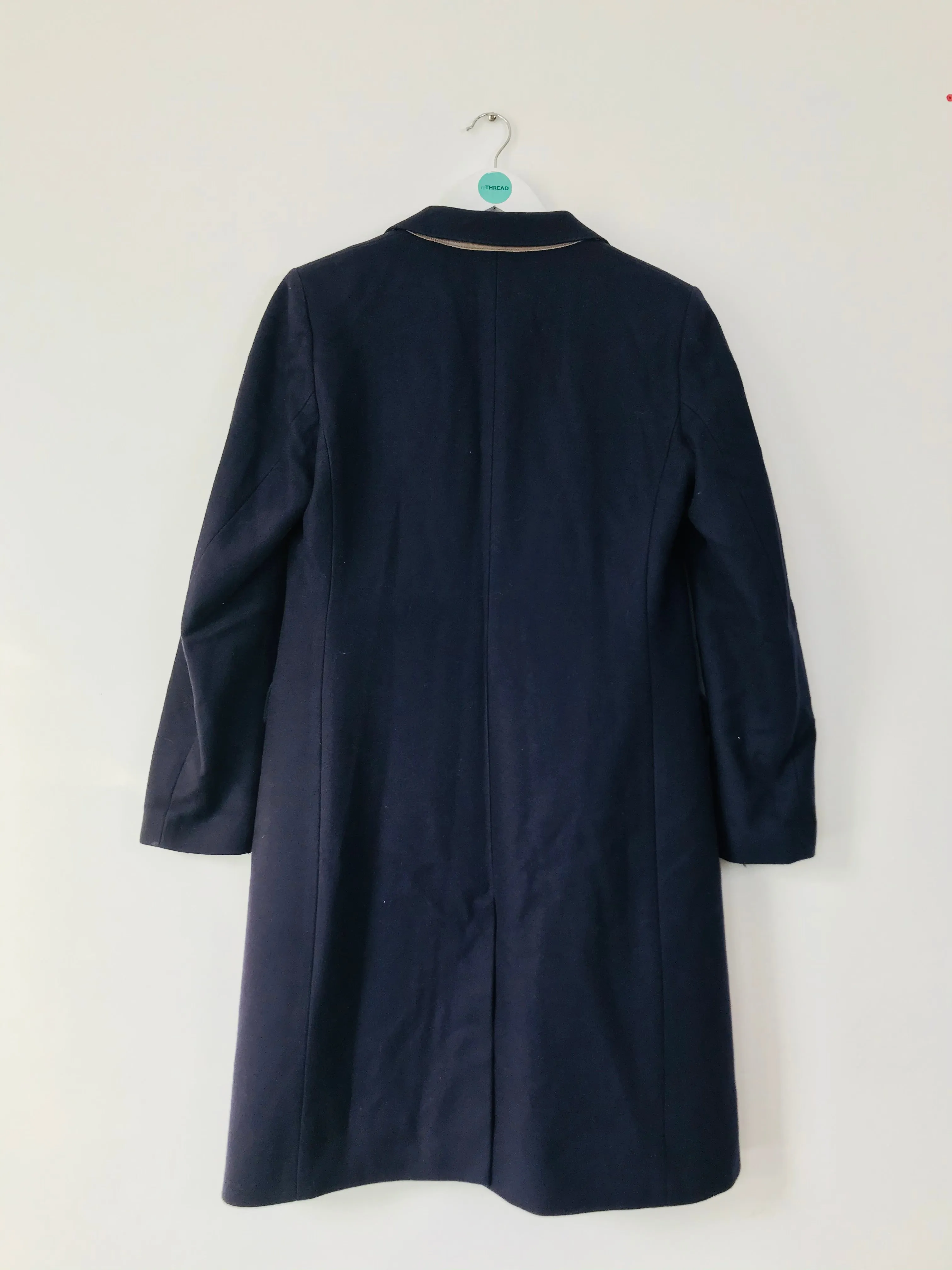 Jigsaw Women’s Wool Blend Pea Coat | UK12 | Navy