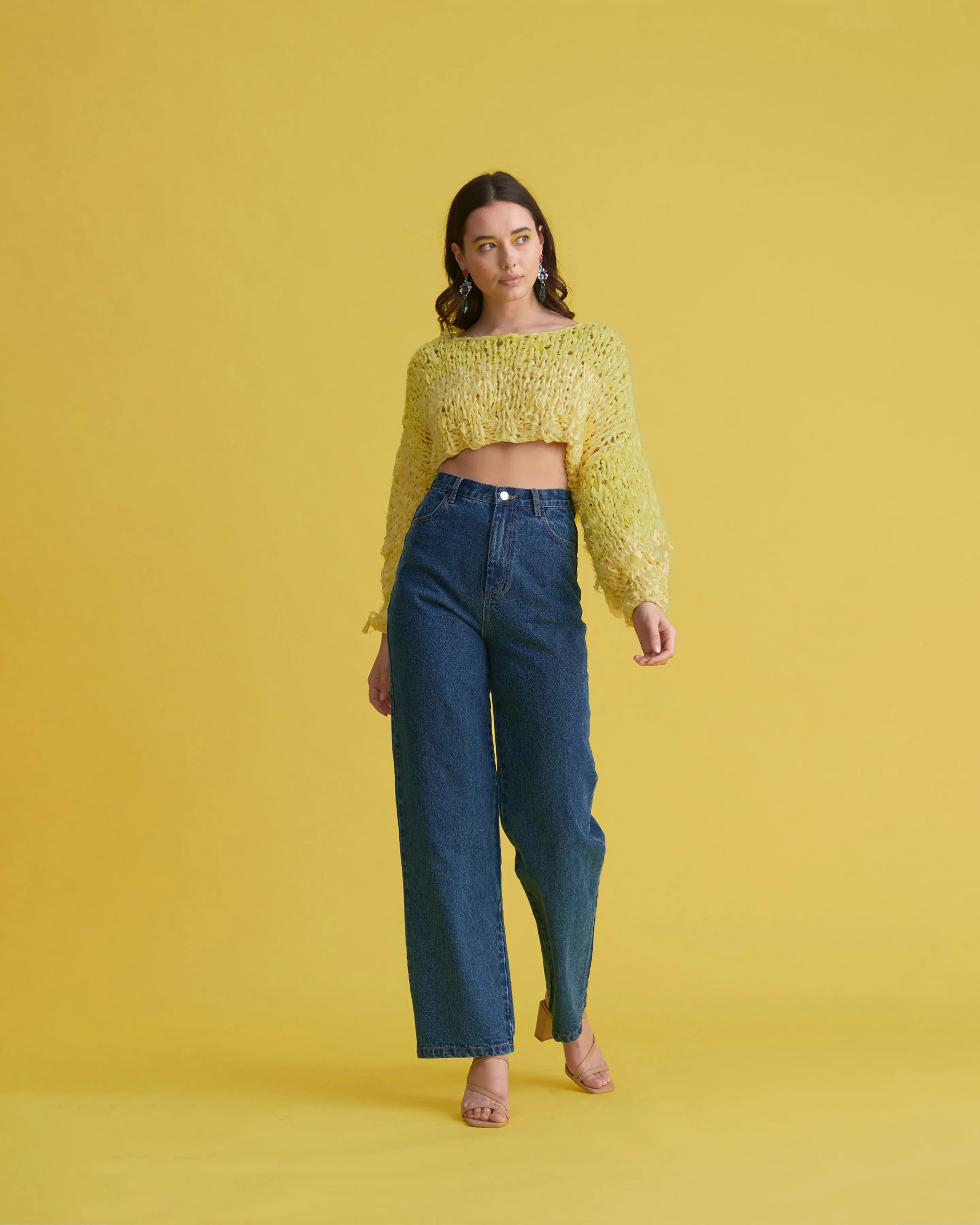 LIAM X GEO KNITS SLOW SWEATER LEMON