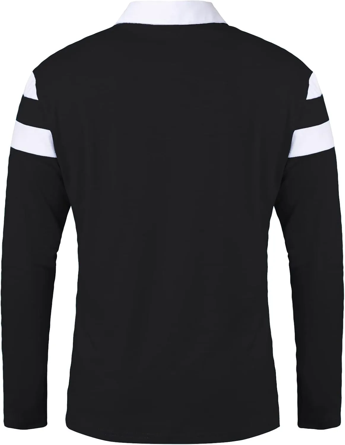 MANSDOUR Men's Polo Shirts Casual Cotton Slim Fit Long Sleeve and Short Sleeve Polo Shirt Patchwork Collared Work Golf Shirt