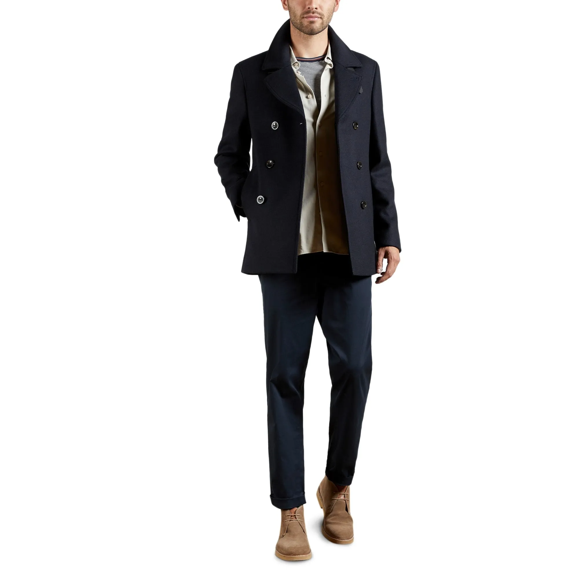 Men Mmo-Summit-Wool Peacoat - Navy