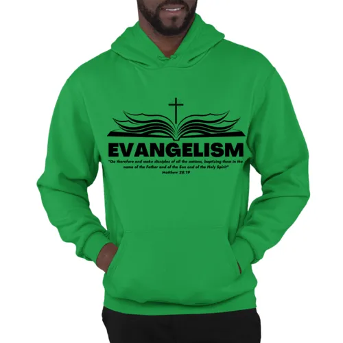 Mens Hoodie Evangelism - Go Therefore And Make Disciples Matthew 28:19