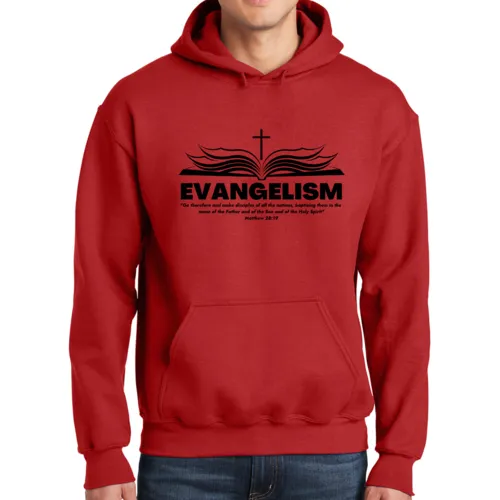 Mens Hoodie Evangelism - Go Therefore And Make Disciples Matthew 28:19