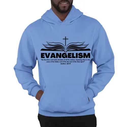 Mens Hoodie Evangelism - Go Therefore And Make Disciples Matthew 28:19