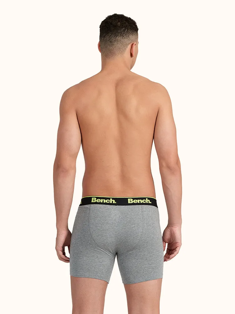 Men's Tagless 6" Boxer Brief Grey (3 Pack)
