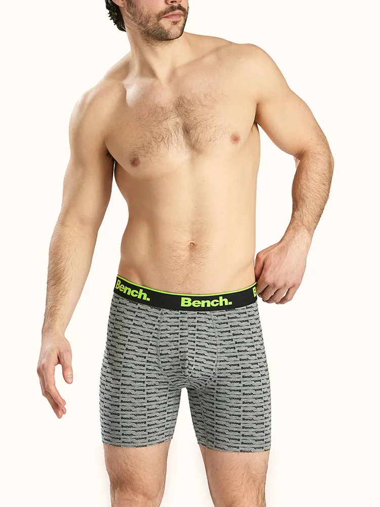 Men's Tagless 6" Boxer Brief Grey (3 Pack)