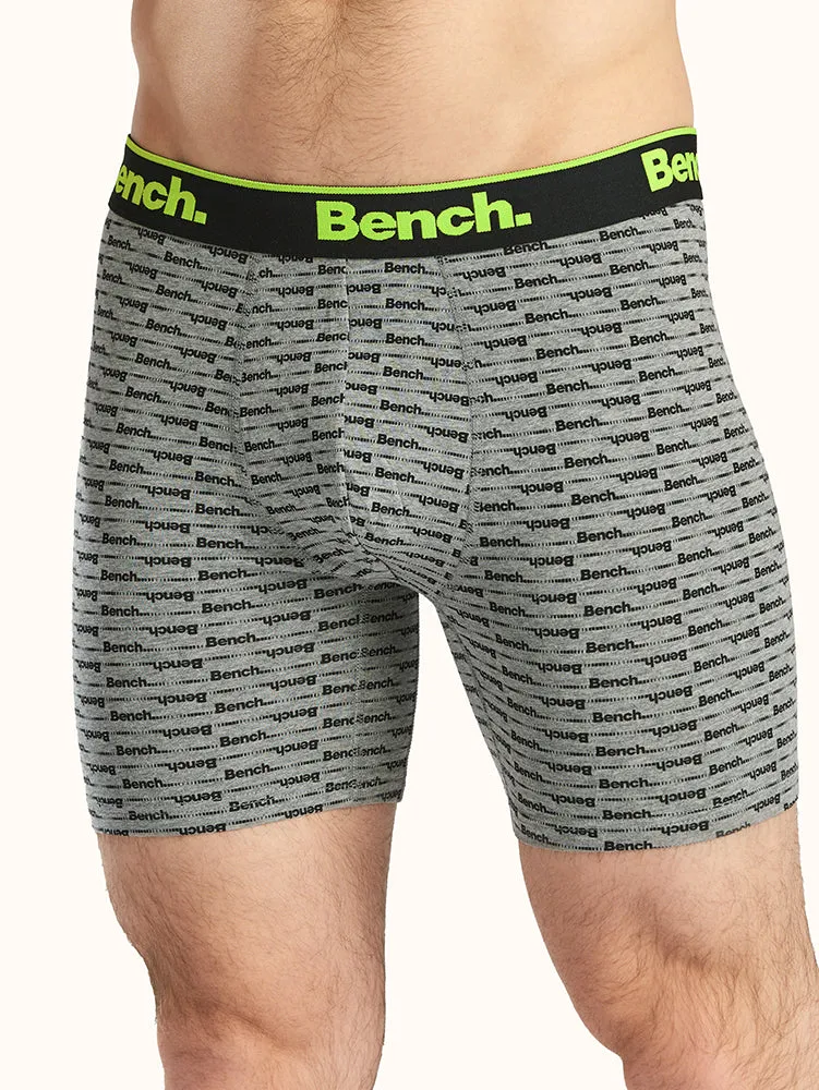 Men's Tagless 6" Boxer Brief Grey (3 Pack)