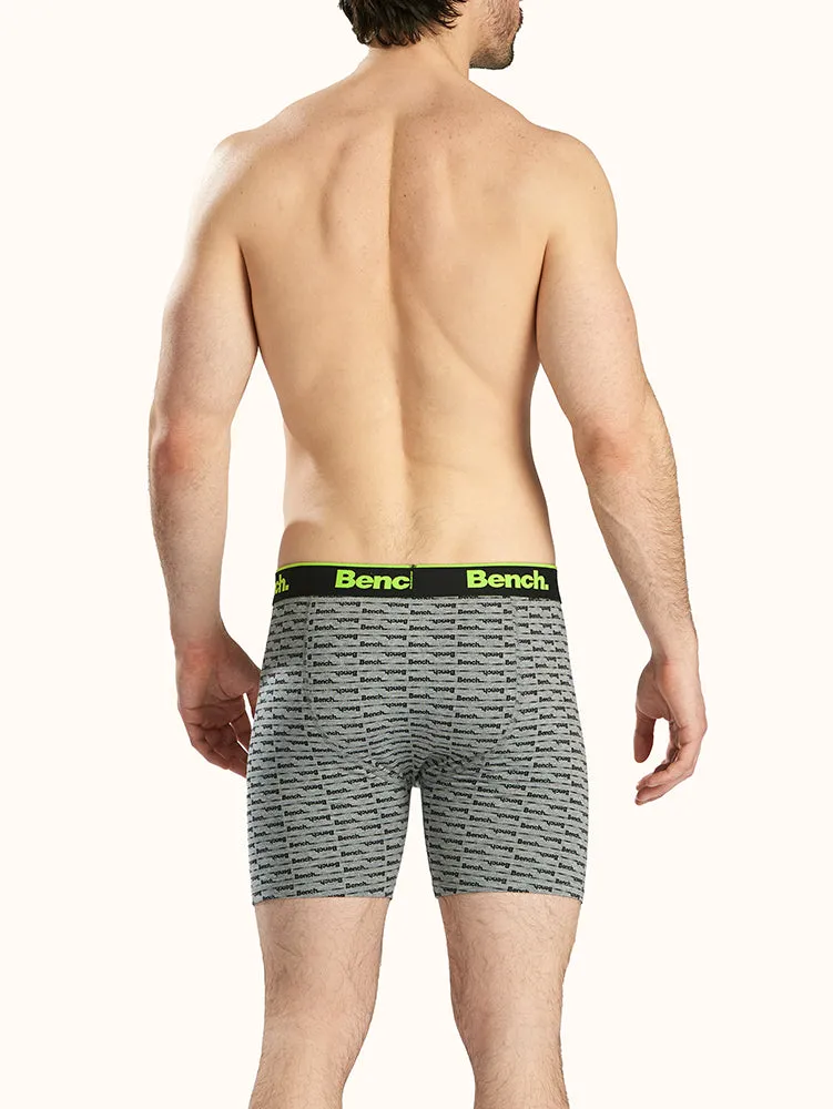 Men's Tagless 6" Boxer Brief Grey (3 Pack)