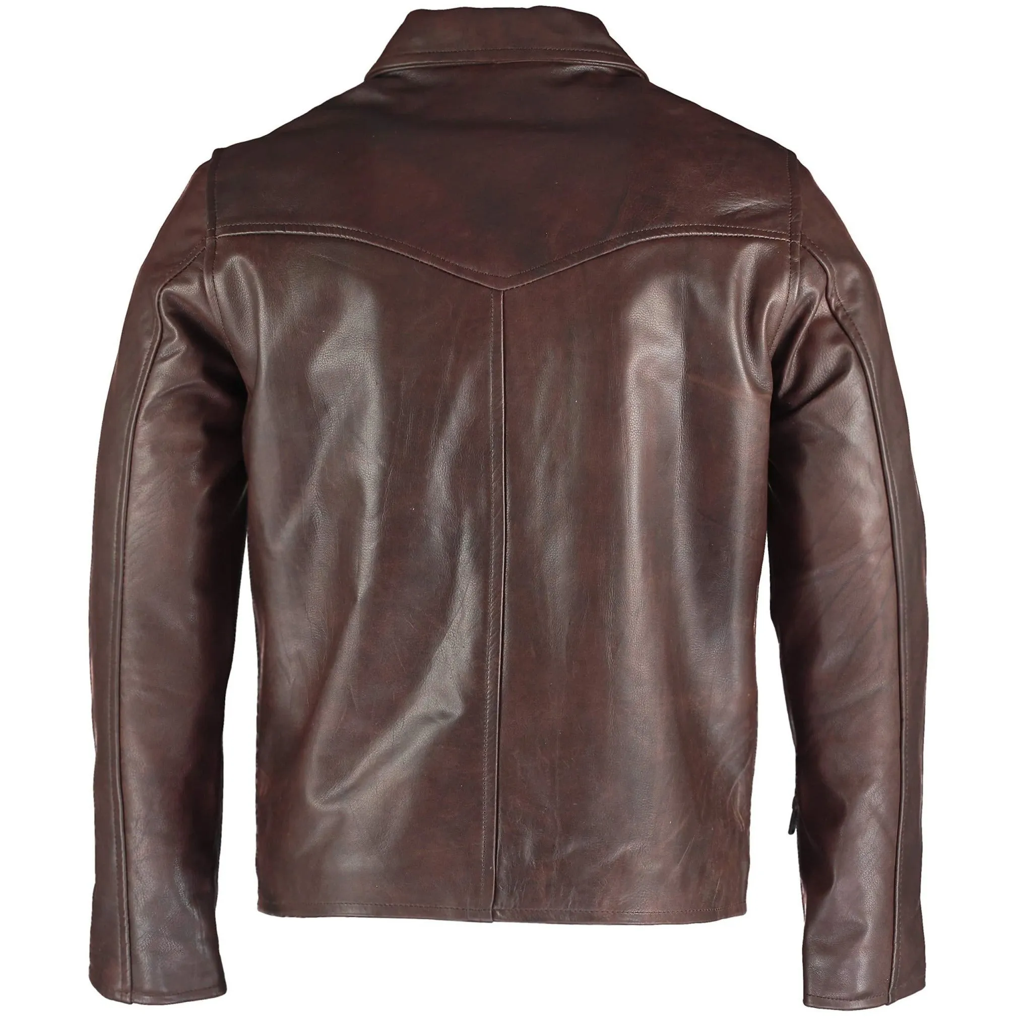 Men's The Wheelman Vintage Brown Leather Jacket