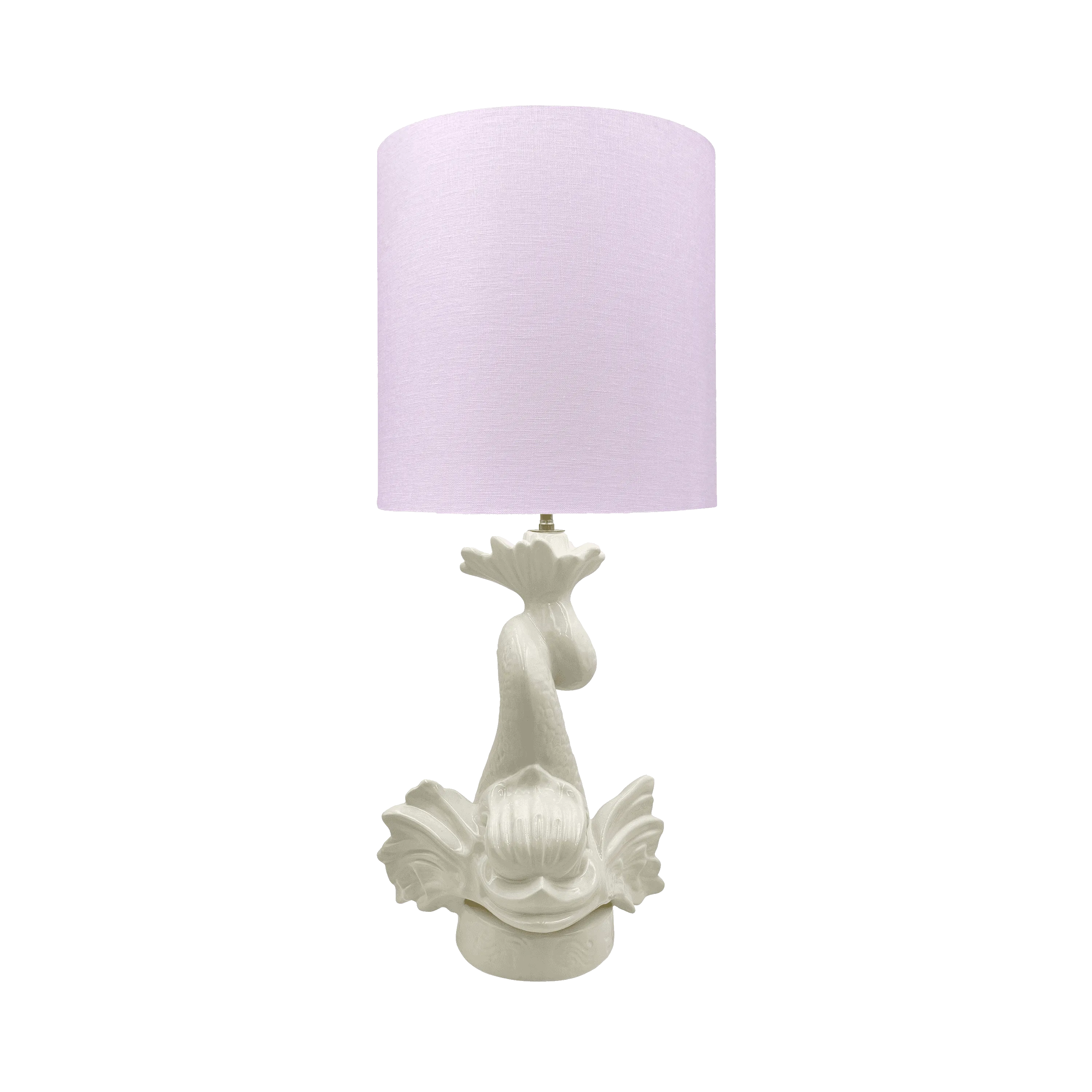 Pink Drum Linen Lampshade