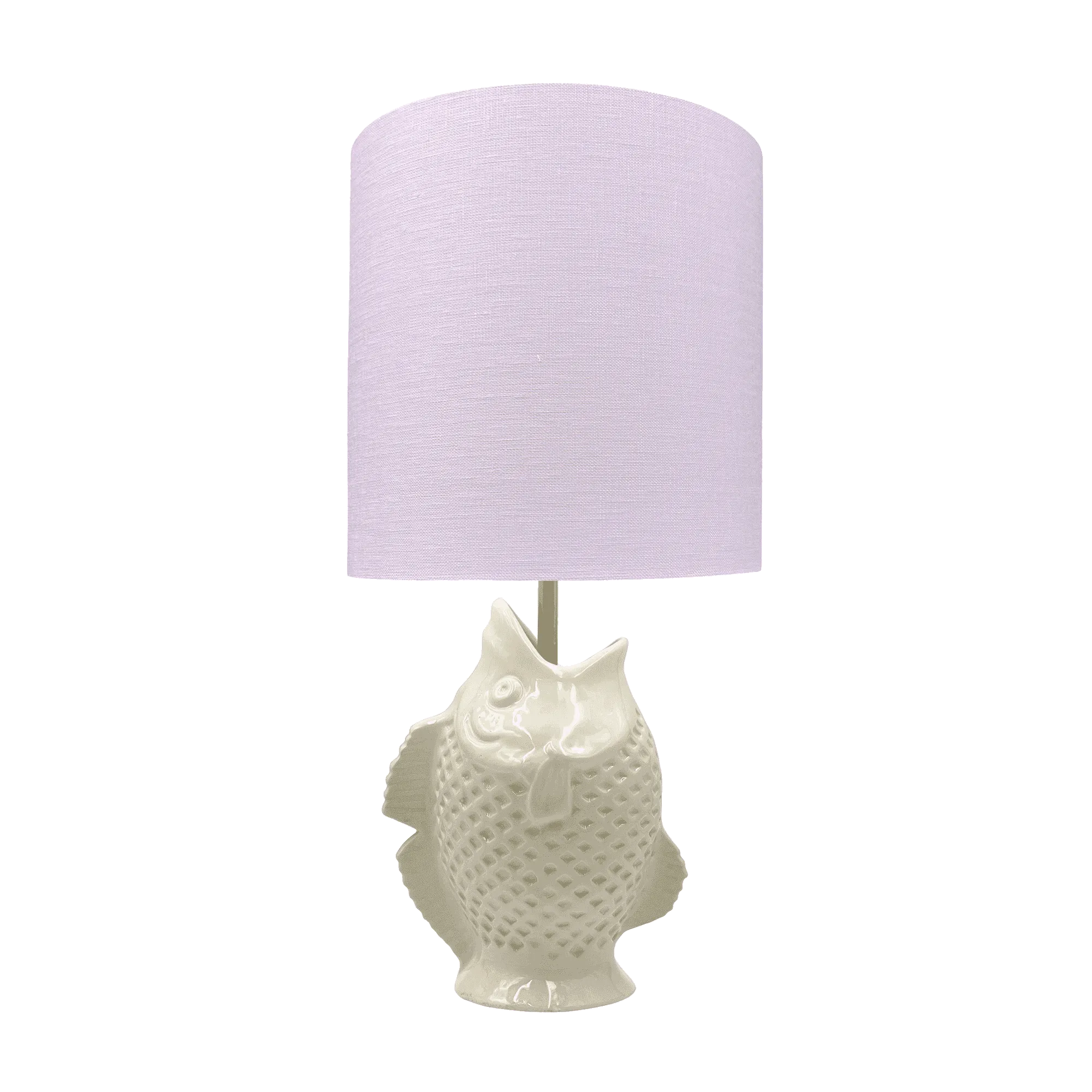 Pink Drum Linen Lampshade