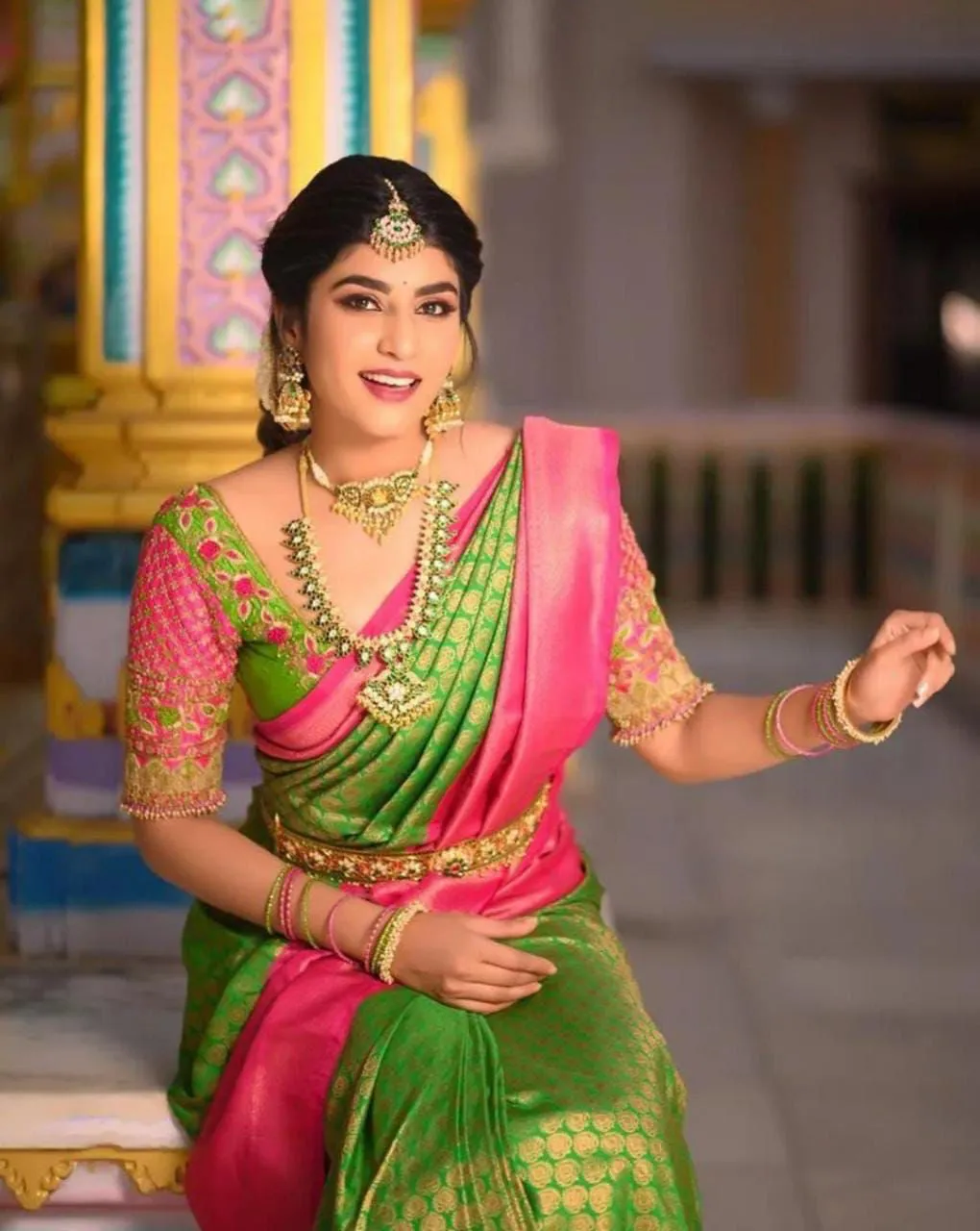 Sensational Perrot Soft Silk Saree With Beauteous Blouse Piece