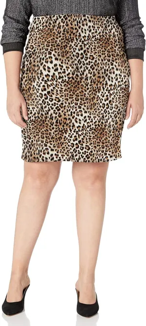 Star Vixen Women's Petite Knee Length Classic Stretch Pencil Skirt